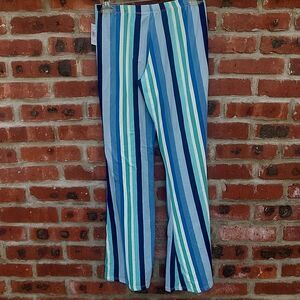 Blue and green stripped pants